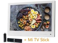 Встраиваемый Smart монитор для кухни AV240MWF (AVS2404BM White) + Xiaomi Mi TV Stick