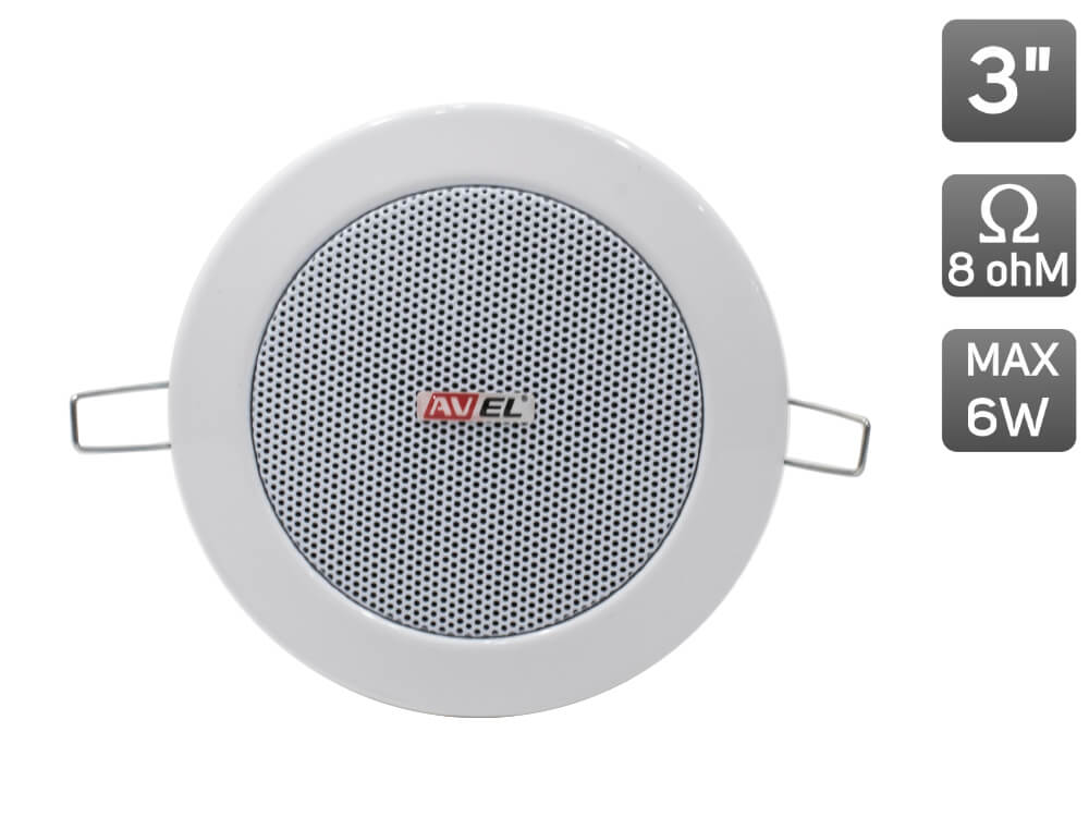 Потолочный динамик AV300CS для кухни и ванной